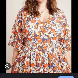 Porridge clothing Floral V-Neck Dress